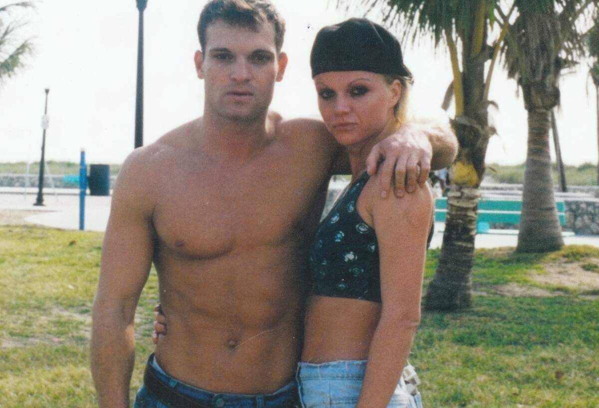 Alysha Hanin, right, and Modesto Alex Hoffmann, left, pose in an undated photo taken in Miami Beach.